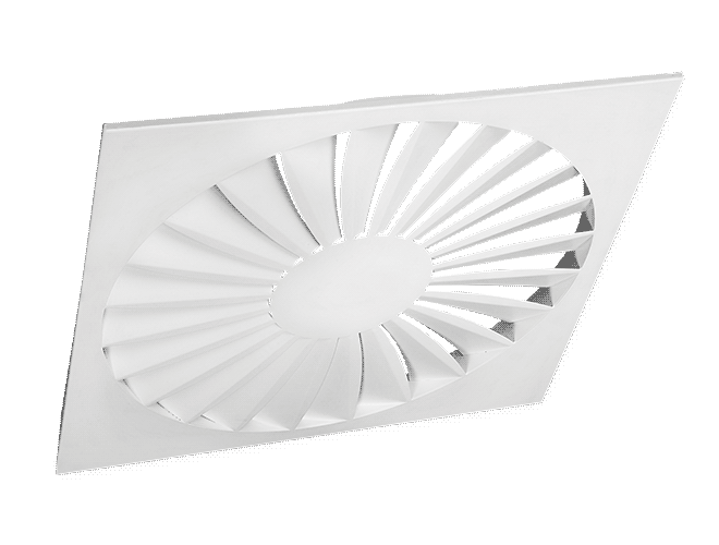 Eğrisel Kanatlı Swirl Difüzör